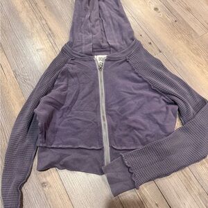 BDG Lavender Zip-Up Hoodie